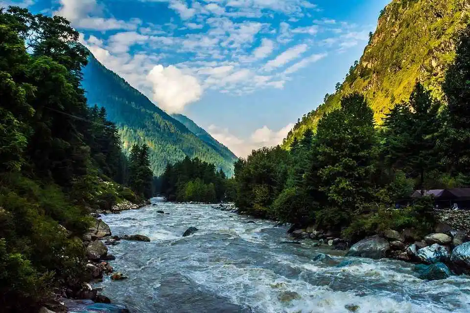 Kasol famous for thier mountains and rivers  