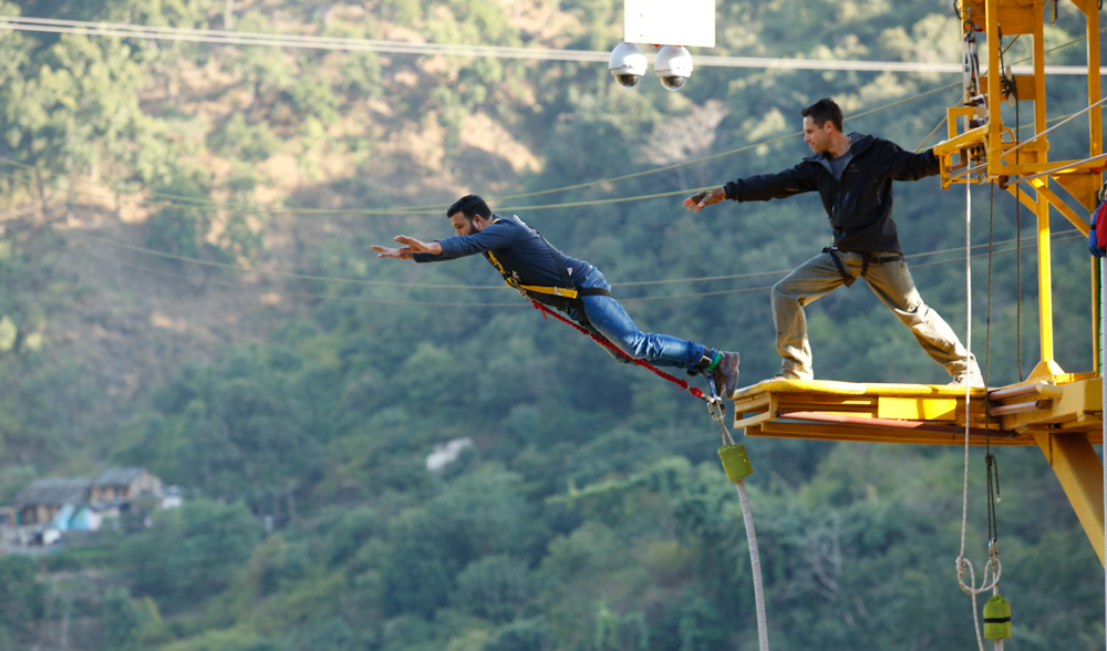 Best Places to visit in Rishikesh, Mohan chati largest Bungee Jumping place 